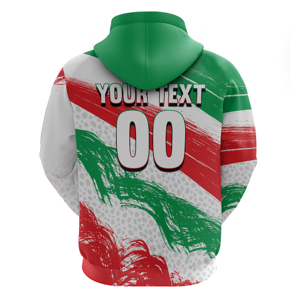 Personalized Iran Football Team Melli Hoodie Iranian Cheetah Patriotic Flag