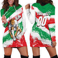 Personalized Iran Football Team Melli Hoodie Dress Iranian Cheetah Patriotic Flag