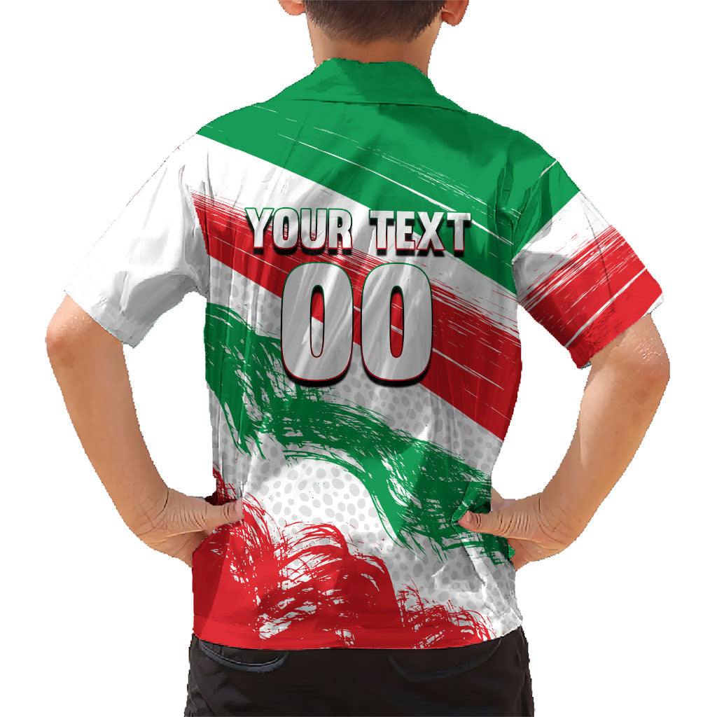 Personalized Iran Football Team Melli Kid Hawaiian Shirt Iranian Cheetah Patriotic Flag
