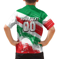 Personalized Iran Football Team Melli Kid Hawaiian Shirt Iranian Cheetah Patriotic Flag