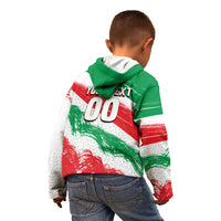 Personalized Iran Football Team Melli Kid Hoodie Iranian Cheetah Patriotic Flag