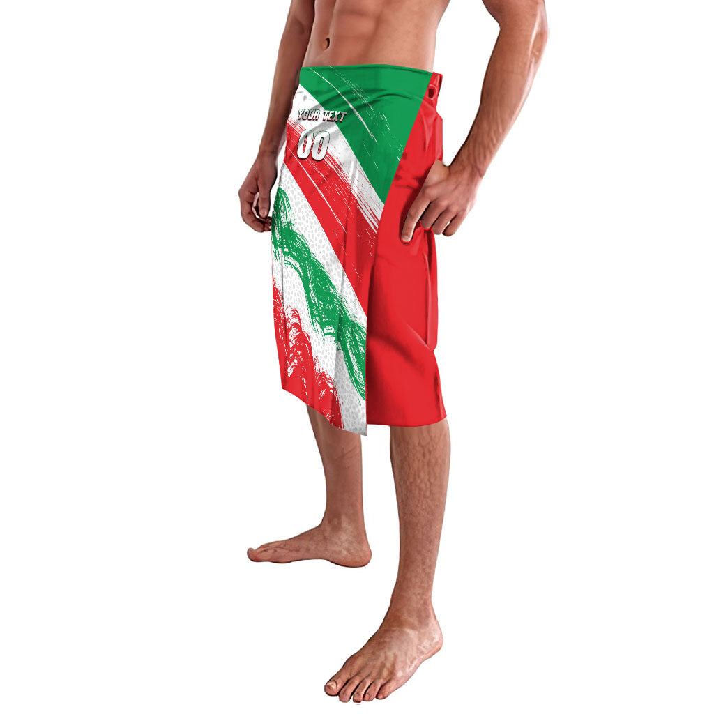 Personalized Iran Football Team Melli Lavalava Iranian Cheetah Patriotic Flag