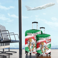 Personalized Iran Football Team Melli Luggage Cover Iranian Cheetah Patriotic Flag