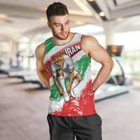 Personalized Iran Football Team Melli Men Tank Top Iranian Cheetah Patriotic Flag