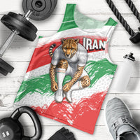 Personalized Iran Football Team Melli Men Tank Top Iranian Cheetah Patriotic Flag