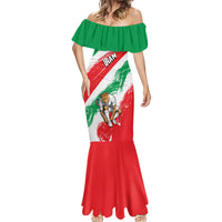 Personalized Iran Football Team Melli Mermaid Dress Iranian Cheetah Patriotic Flag