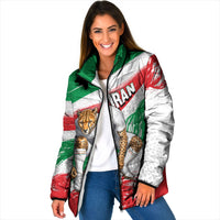 Personalized Iran Football Team Melli Padded Jacket Iranian Cheetah Patriotic Flag
