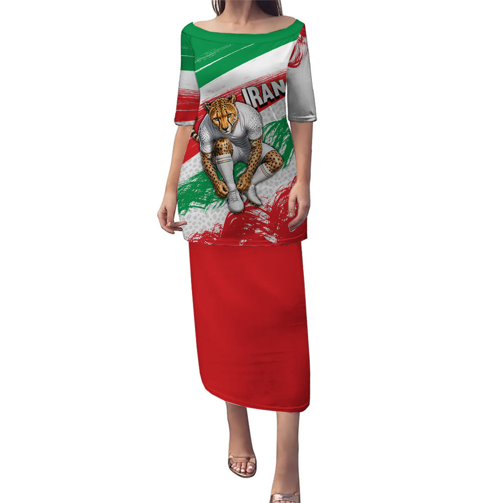 Personalized Iran Football Team Melli Puletasi Iranian Cheetah Patriotic Flag