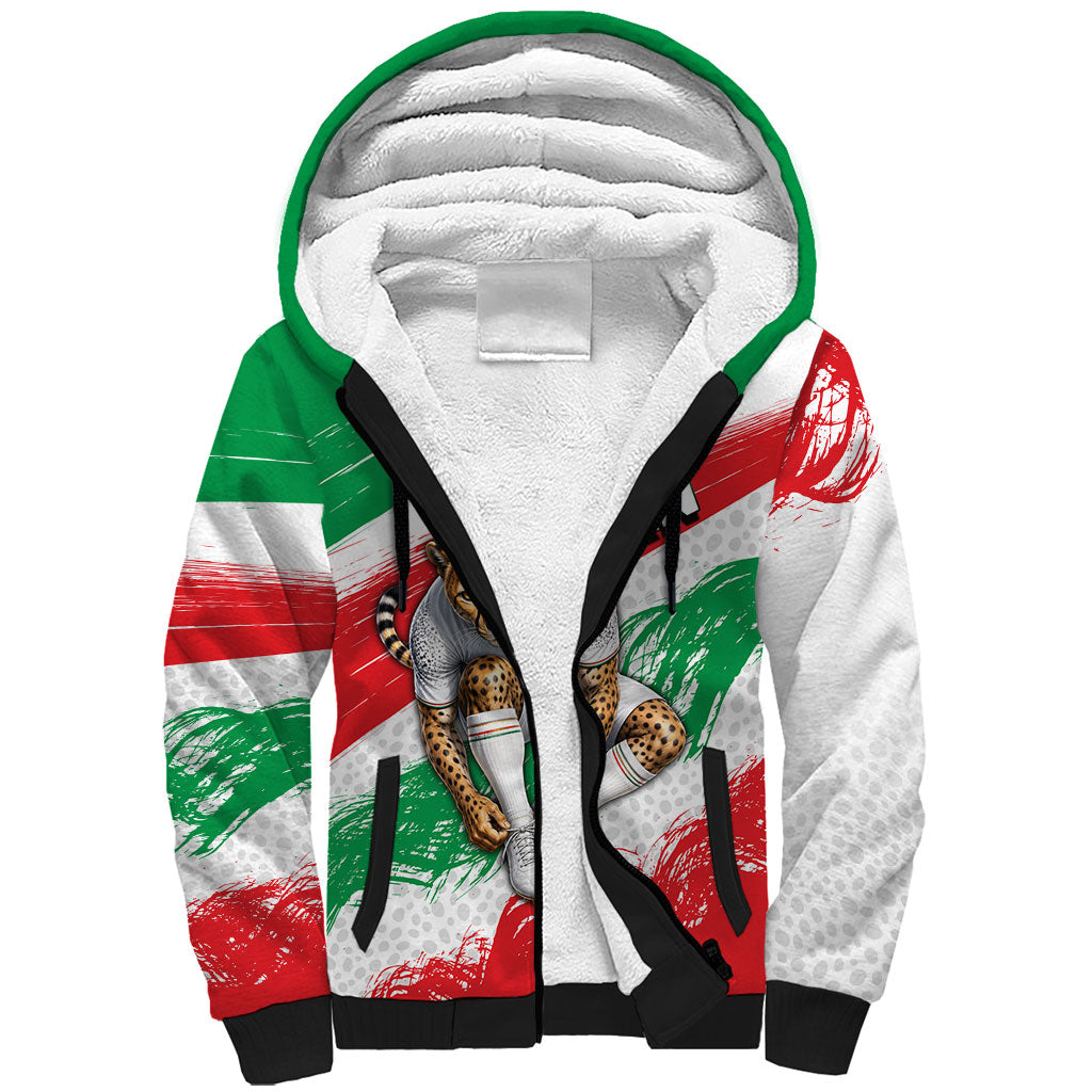 Personalized Iran Football Team Melli Sherpa Hoodie Iranian Cheetah Patriotic Flag