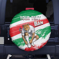 Personalized Iran Football Team Melli Spare Tire Cover Iranian Cheetah Patriotic Flag