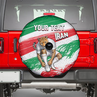 Personalized Iran Football Team Melli Spare Tire Cover Iranian Cheetah Patriotic Flag