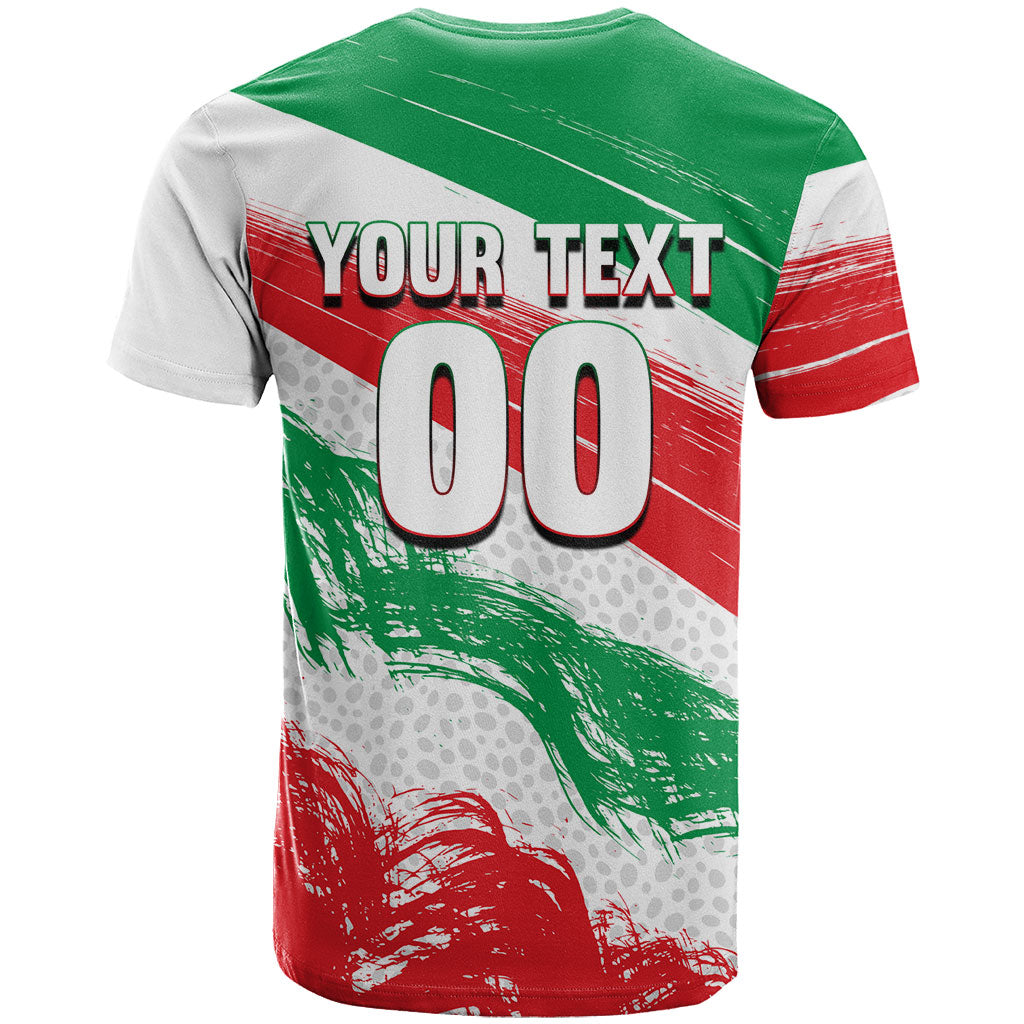 Personalized Iran Football Team Melli T Shirt Iranian Cheetah Patriotic Flag