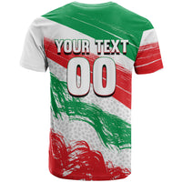 Personalized Iran Football Team Melli T Shirt Iranian Cheetah Patriotic Flag