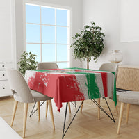 Personalized Iran Football Team Melli Tablecloth Iranian Cheetah Patriotic Flag