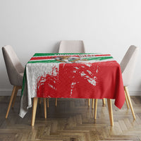 Personalized Iran Football Team Melli Tablecloth Iranian Cheetah Patriotic Flag