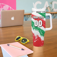 Personalized Iran Football Team Melli Tumbler With Handle Iranian Cheetah Patriotic Flag