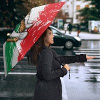 Personalized Iran Football Team Melli Umbrella Iranian Cheetah Patriotic Flag