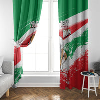 Personalized Iran Football Team Melli Window Curtain Iranian Cheetah Patriotic Flag