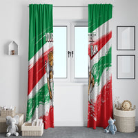 Personalized Iran Football Team Melli Window Curtain Iranian Cheetah Patriotic Flag