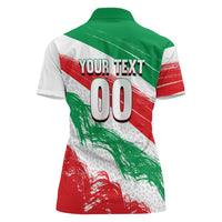 Personalized Iran Football Team Melli Women Polo Shirt Iranian Cheetah Patriotic Flag
