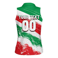 Personalized Iran Football Team Melli Women Sleeveless Polo Shirt Iranian Cheetah Patriotic Flag