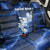 Blue Lightning Bowling Hoodie Back Car Seat Cover with Striking Ball and Pins Graphic and Custom Name Design - Wonder Print Shop