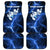 Blue Lightning Bowling Hoodie Car Mats with Striking Ball and Pins Graphic and Custom Name Design - Wonder Print Shop