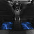 Blue Lightning Bowling Hoodie Car Mats with Striking Ball and Pins Graphic and Custom Name Design - Wonder Print Shop