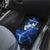 Blue Lightning Bowling Hoodie Car Mats with Striking Ball and Pins Graphic and Custom Name Design - Wonder Print Shop