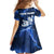 Blue Lightning Bowling Hoodie Family Matching Summer Maxi Dress and Hawaiian Shirt with Striking Ball and Pins Graphic and Custom Name Design - Wonder Print Shop