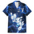 Blue Lightning Bowling Hoodie Family Matching Summer Maxi Dress and Hawaiian Shirt with Striking Ball and Pins Graphic and Custom Name Design - Wonder Print Shop