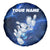 Blue Lightning Bowling Hoodie Spare Tire Cover with Striking Ball and Pins Graphic and Custom Name Design - Wonder Print Shop