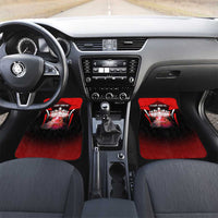 Red Bowling Strike Graphic Car Mats with Pins and Ball and Custom Name Design - Wonder Print Shop