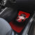 Red Bowling Strike Graphic Car Mats with Pins and Ball and Custom Name Design - Wonder Print Shop