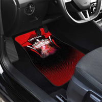 Red Bowling Strike Graphic Car Mats with Pins and Ball and Custom Name Design - Wonder Print Shop