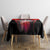 Red Bowling Strike Graphic Tablecloth with Pins and Ball and Custom Name Design - Wonder Print Shop