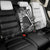 Black and White Disc Golf Tree Graphic Back Car Seat Cover with Roots Silhouette and Custom Name Design - Wonder Print Shop