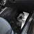Black and White Disc Golf Tree Graphic Car Mats with Roots Silhouette and Custom Name Design - Wonder Print Shop