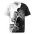 Black and White Disc Golf Tree Graphic Rugby Jersey with Roots Silhouette and Custom Name Design - Wonder Print Shop