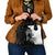 Black and White Disc Golf Tree Graphic Shoulder Handbag with Roots Silhouette and Custom Name Design - Wonder Print Shop
