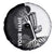 Black and White Disc Golf Tree Graphic Spare Tire Cover with Roots Silhouette and Custom Name Design - Wonder Print Shop