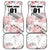 Motocross Rider Car Mats with Abstract Grunge Brush and Custom Number in Red and Black Splatter Design - Wonder Print Shop