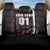 Motocross Rider Back Car Seat Cover with American Flag Background and Extreme Text in Red and Black Grunge Design - Wonder Print Shop