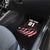 Motocross Rider Car Mats with American Flag Background and Extreme Text in Red and Black Grunge Design - Wonder Print Shop