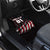 Motocross Rider Car Mats with American Flag Background and Extreme Text in Red and Black Grunge Design - Wonder Print Shop
