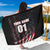 Motocross Rider Sarong with American Flag Background and Extreme Text in Red and Black Grunge Design - Wonder Print Shop