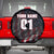 Motocross Rider Spare Tire Cover with American Flag Background and Extreme Text in Red and Black Grunge Design - Wonder Print Shop