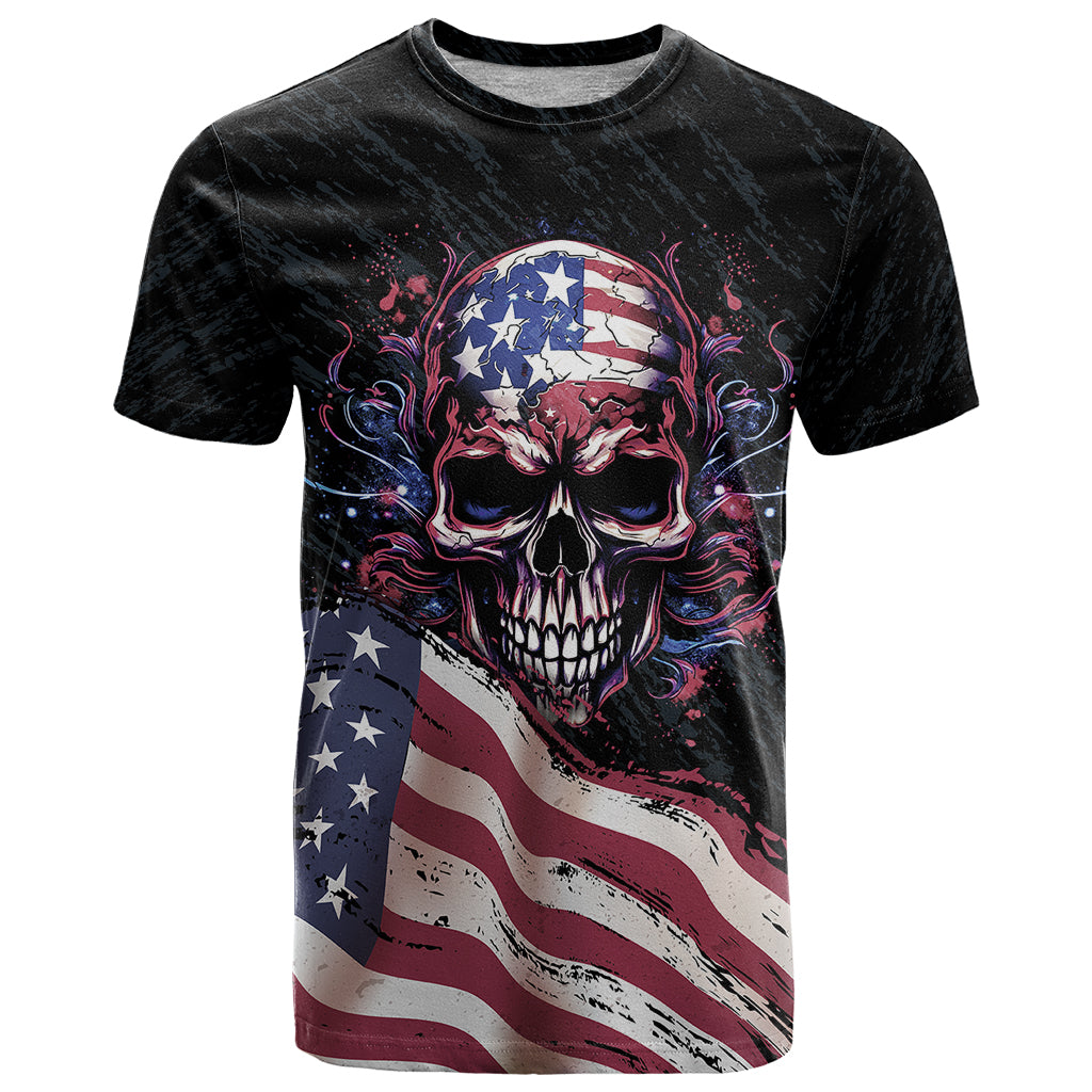 American Flag Skull T Shirt Sorry If My Patriotism Offends You Trust Me - Wonder Print Shop