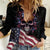 American Flag Skull Women Casual Shirt Sorry If My Patriotism Offends You Trust Me - Wonder Print Shop