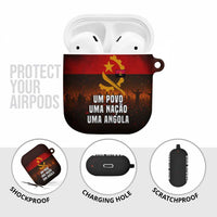 Angola AirPods Case with Red Black Yellow Grunge Design - Wonder Print Shop